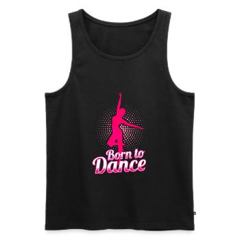 danse - Débardeur bio Premium Homme - noir - Devant - Michal (187cm)