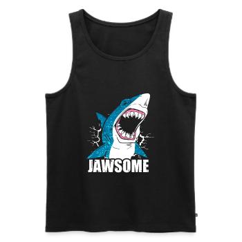 Shark shark - Men's Premium Organic Tank Top - black - Front - AI Model Male 178 light (178cm)