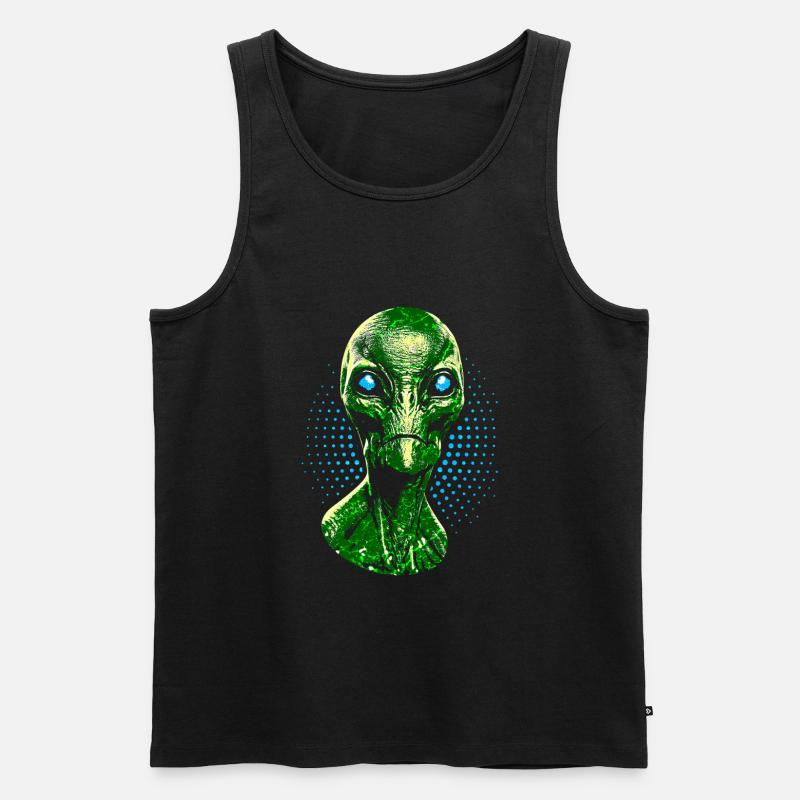 Alien - Männer Premium Bio Tank Top - Schwarz