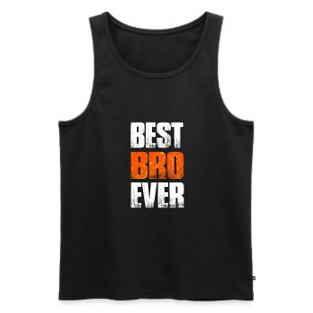 Bester Bruder - Männer Premium Bio Tank Top - Schwarz - Vorne - Michal (187cm)