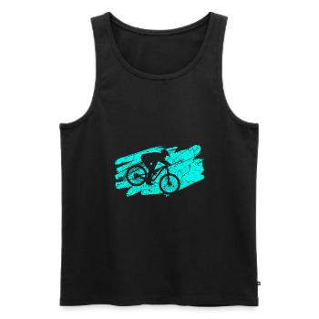 Cyclisme Cyclisme Cyclisme Cyclisme - Débardeur bio Premium Homme - noir - Devant - Michal (187cm)