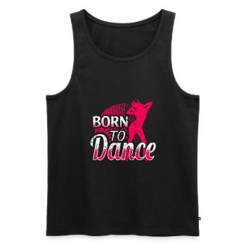 Tanzen Tänzerin Tänzer Club Party - Männer Premium Bio Tank Top - Schwarz - Vorne - Michal (187cm)