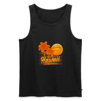 Hawaii - Débardeur bio Premium Homme - noir - Devant - Michal (187cm)