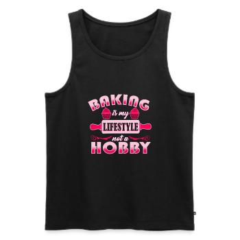 Baking baker baker - Men's Premium Organic Tank Top - black - Front - AI Model Male 178 light (178cm)