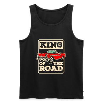 Classic Car Oldtimer Auto Wagen - Männer Premium Bio Tank Top - Schwarz - Vorne - AI Model Male 178 light (178cm)