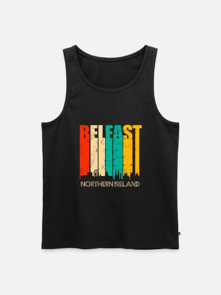 Belfast Nordirland - Men's Premium Organic Tank Top - black