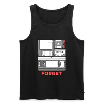 Videokassette VHS Diskette Floppy Disk Technologie - Männer Premium Bio Tank Top - Schwarz - Vorne - AI Model Male 178 light (178cm)