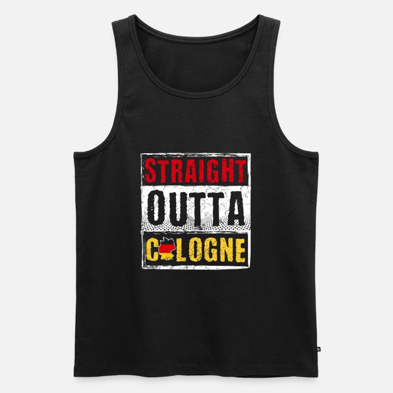 Köln Kölner - Männer Premium Bio Tank Top - Schwarz