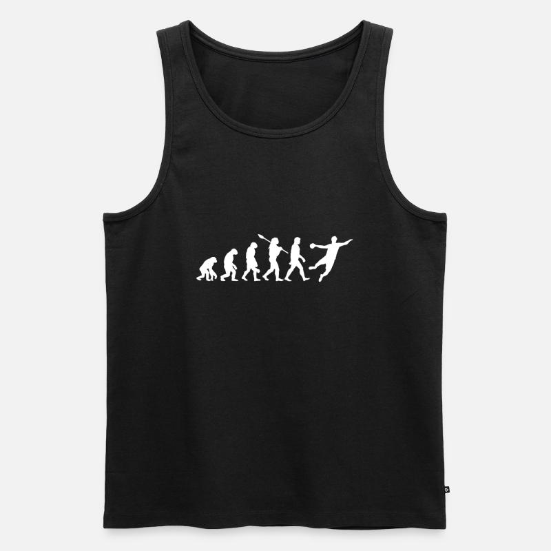 Handball - Männer Premium Bio Tank Top - Schwarz