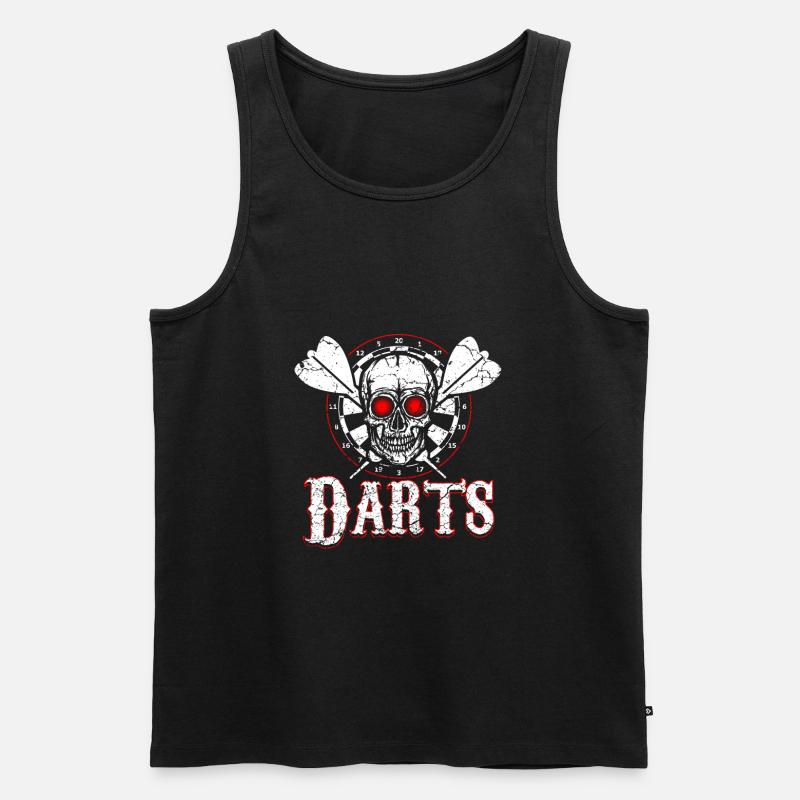 Dart - Männer Premium Bio Tank Top - Schwarz