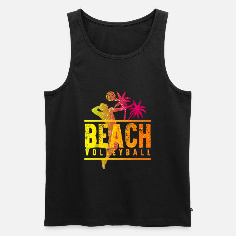 Beach volleyball - Men's Premium Organic Tank Top - black