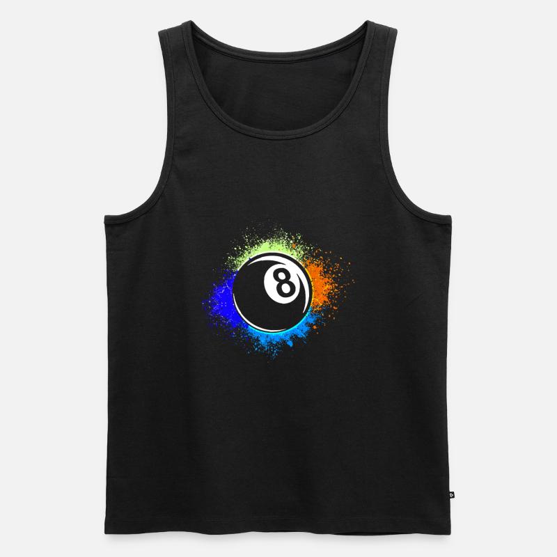 Billard - Männer Premium Bio Tank Top - Schwarz