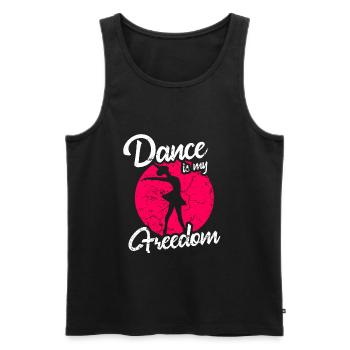Dancing ballet - Men's Premium Organic Tank Top - black - Front - AI Model Male 178 light (178cm)
