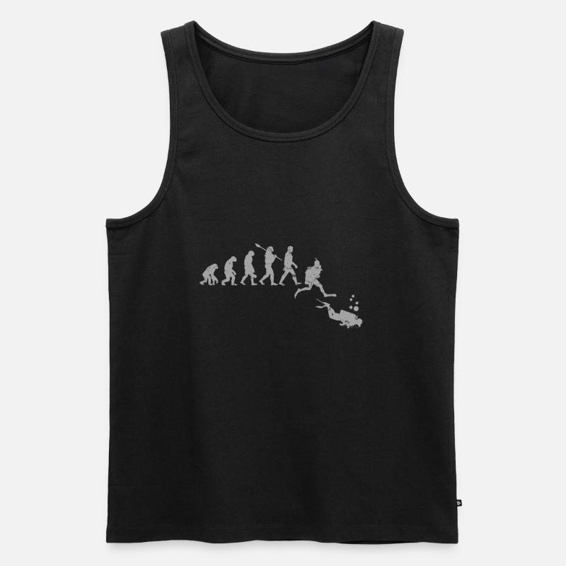 Divers evolution - Men's Premium Organic Tank Top - black