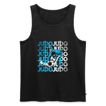 Judo - Débardeur bio Premium Homme - noir - Devant - Michal (187cm)