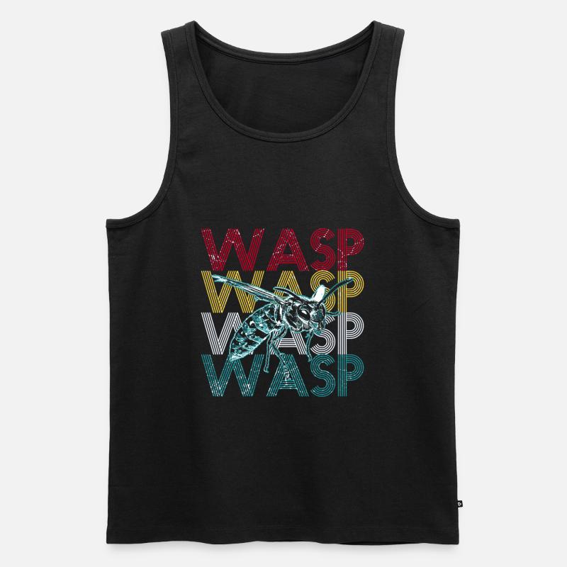 Wespe - Männer Premium Bio Tank Top - Schwarz