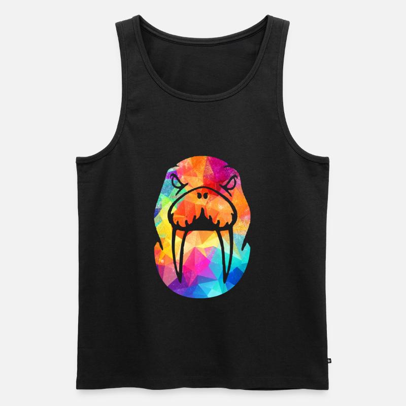 Walross - Männer Premium Bio Tank Top - Schwarz