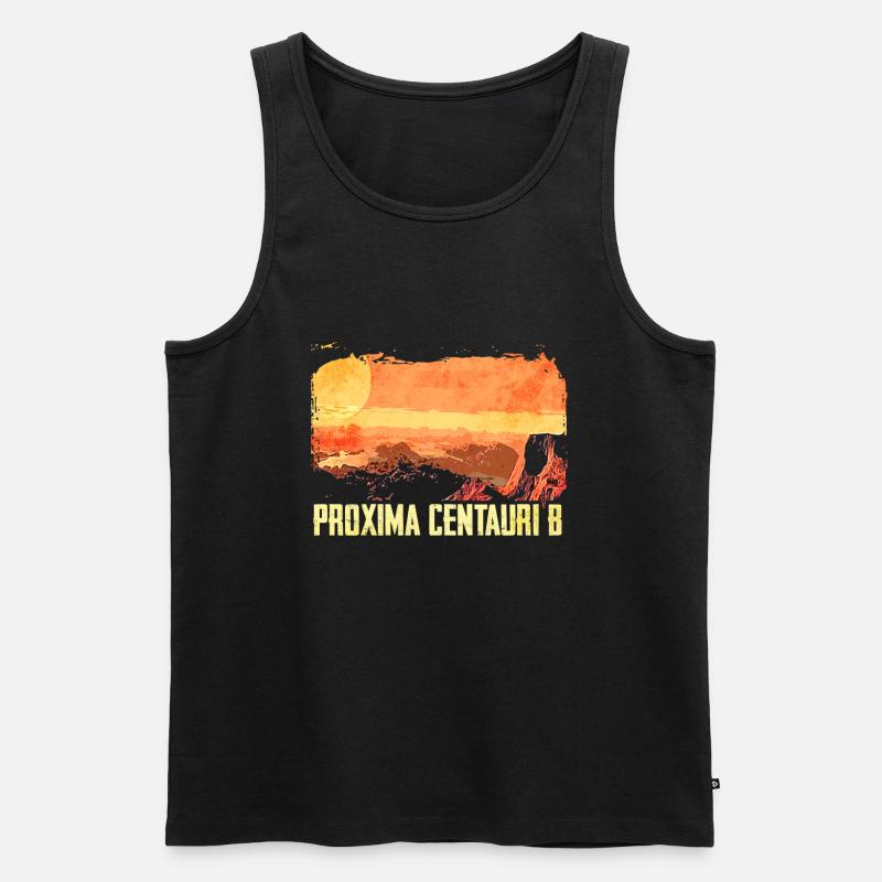 Exoplanète Proxima Centauri b - Débardeur bio Premium Homme - noir