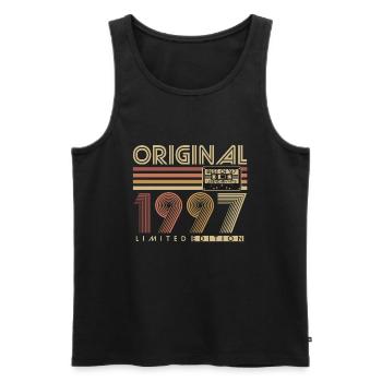 1997 Vintage Vintage Rétro Cadeau d’anniversaire - Débardeur bio Premium Homme - noir - Devant - Michal (187cm)