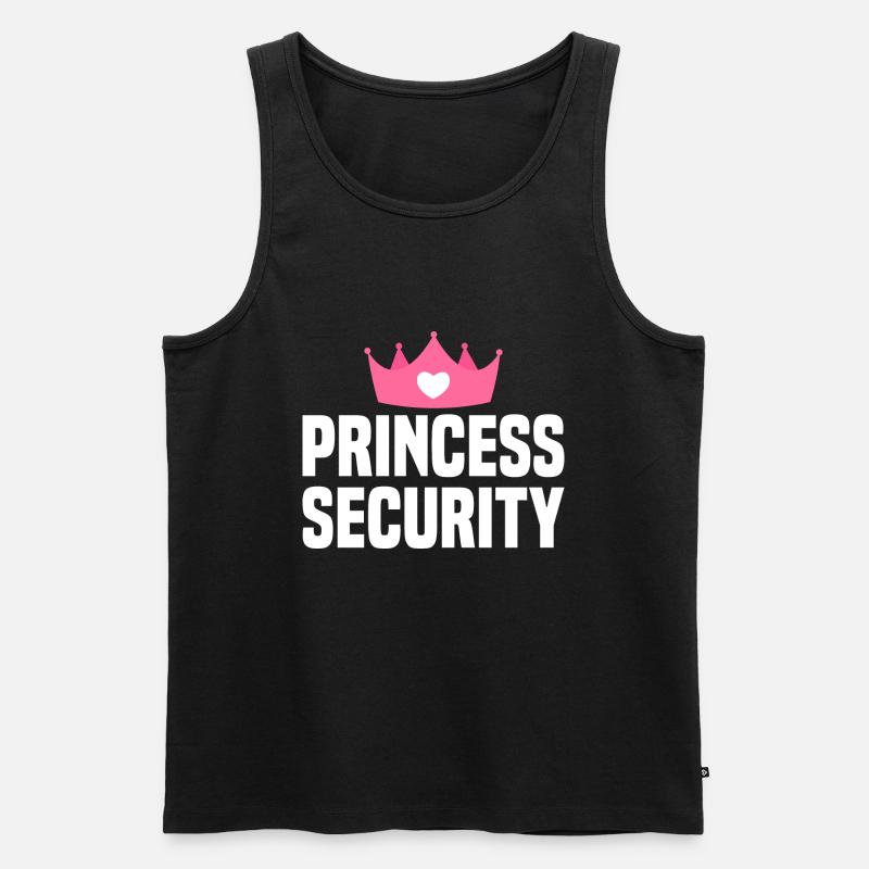 Princess Security - Männer Premium Bio Tank Top - Schwarz