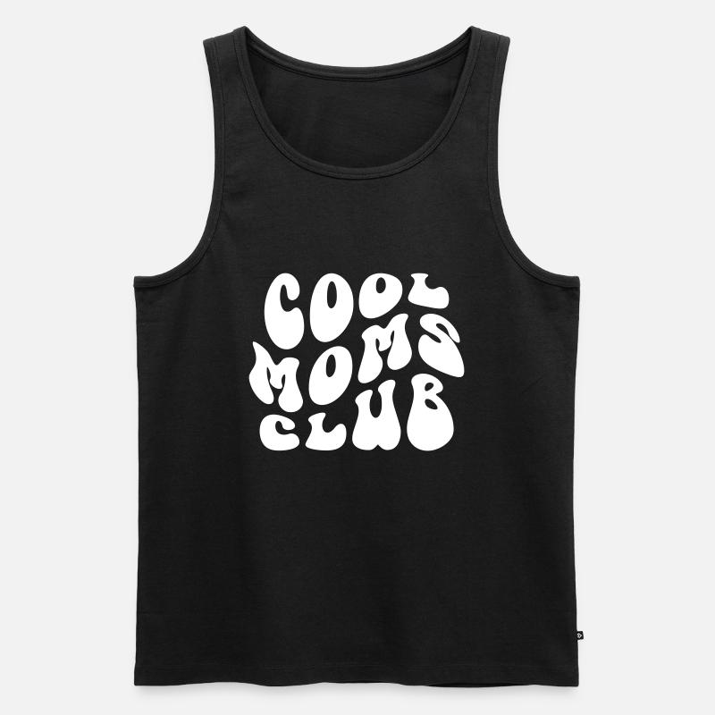 Cool Moms Club Mutter Mom Muttertag Mama - Männer Premium Bio Tank Top - Schwarz