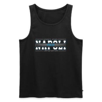 NAPOLI - Männer Premium Bio Tank Top - Schwarz - Vorne - Michal (187cm)