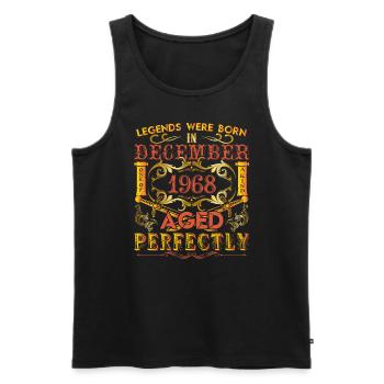 December 1968 - birthday 1968 legends were born. - Men's Premium Organic Tank Top - black - Front - Michal (187cm)
