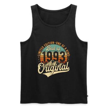 Original 1993 Vintage Anniversaire Rétro - Débardeur bio Premium Homme - noir - Devant - Michal (187cm)