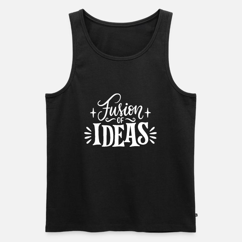Fusion Idea Creative Font - Débardeur bio Premium Homme - noir