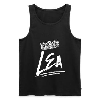 Leah - Men's Premium Organic Tank Top - black - Front - AI Model Male 178 light (178cm)