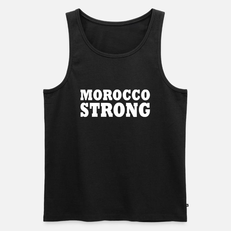 Morocco strong - Männer Premium Bio Tank Top - Schwarz