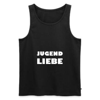 L’amour de la jeunesse - Débardeur bio Premium Homme - noir - Devant - Michal (187cm)