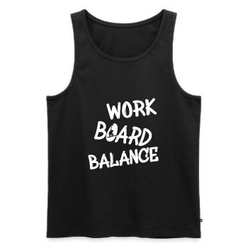 boarding, snowboarding - Männer Premium Bio Tank Top - Schwarz - Vorne - Michal (187cm)