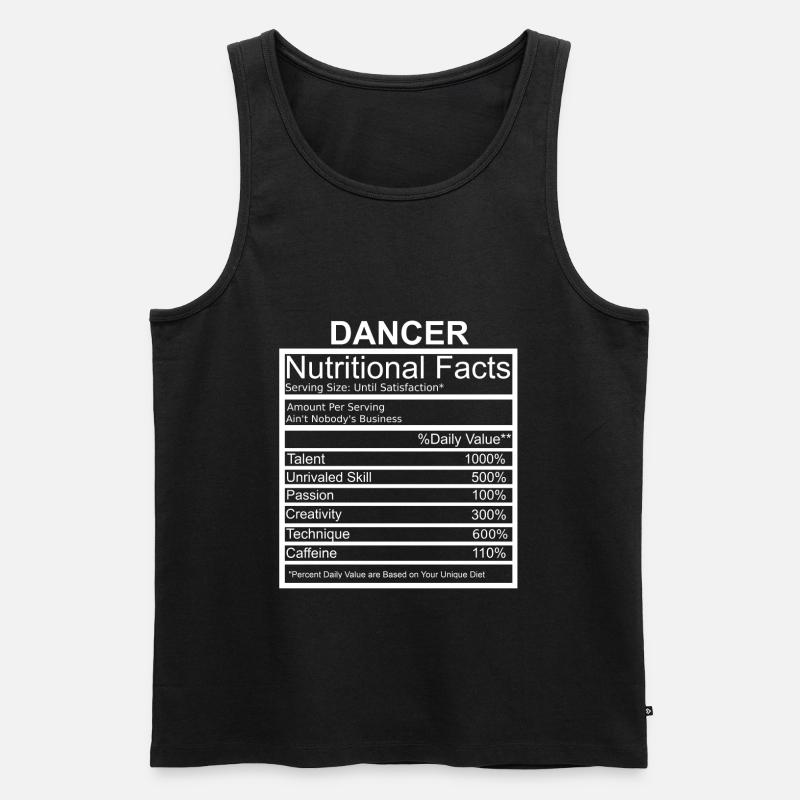 Dancer Apparel Dancing Lover Gift - Männer Premium Bio Tank Top - Schwarz