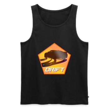 Drifting Car - Men's Premium Organic Tank Top - black - Front - AI Model Male 178 light (178cm)