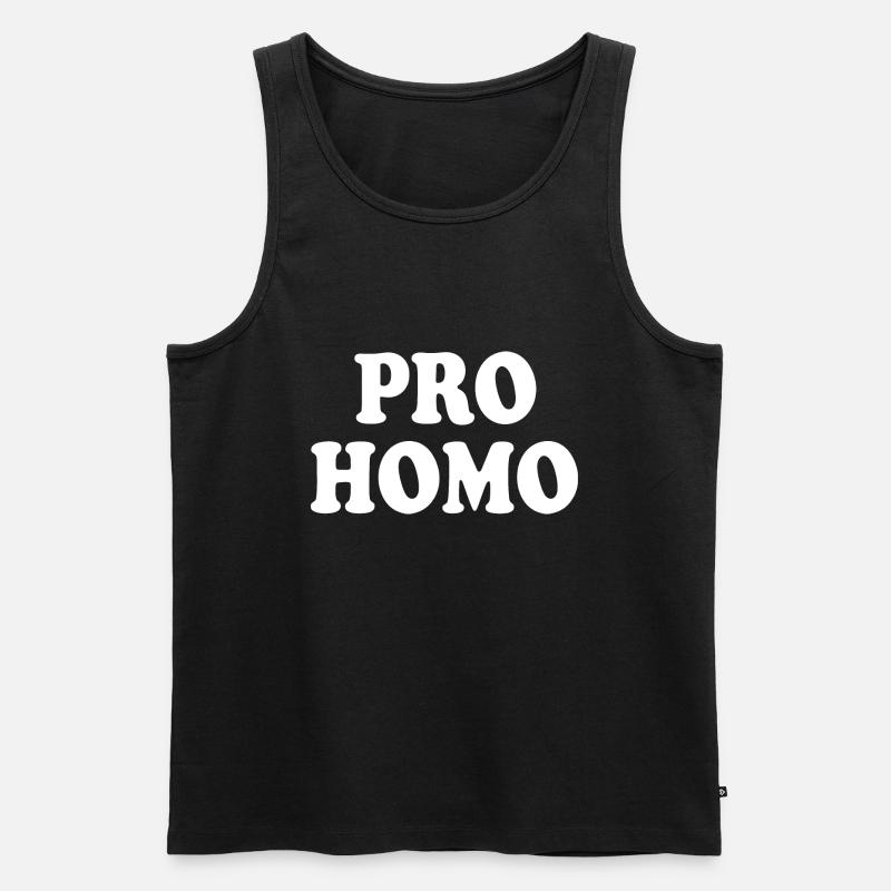 Pro homo - Männer Premium Bio Tank Top - Schwarz