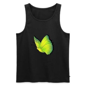 Papillon - Débardeur bio Premium Homme - noir - Devant - AI Model Male 178 light (178cm)