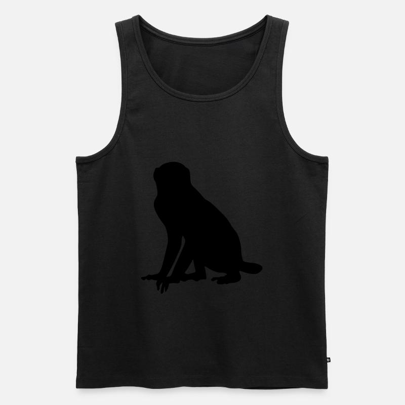 Affe Tier - Männer Premium Bio Tank Top - undefined
