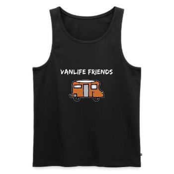 Travel Camper Gift Motorhome Vanlife Friends - Men's Premium Organic Tank Top - black - Front - Michal (187cm)