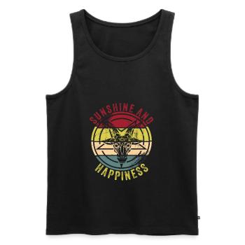 heavy metal - Men's Premium Organic Tank Top - black - Front - AI Model Male 178 light (178cm)