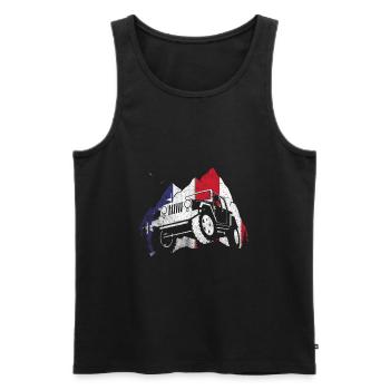 Off Roading QUAD ATV Apparel Off Road QUAD ATV - Männer Premium Bio Tank Top - Schwarz - Vorne - AI Model Male 178 light (178cm)