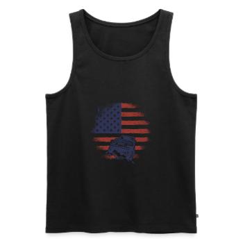 Off Roading QUAD ATV Apparel Off Road QUAD ATV - Männer Premium Bio Tank Top - Schwarz - Vorne - AI Model Male 178 light (178cm)