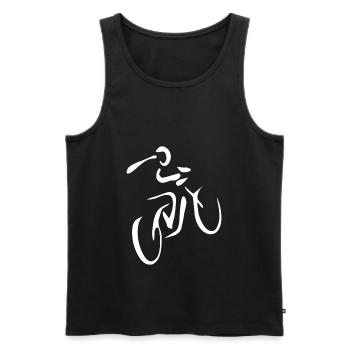 Fahrrad Fahrradfahren Fahrer Rad Fahrradfahrer - Männer Premium Bio Tank Top - Schwarz - Vorne - AI Model Male 178 light (178cm)