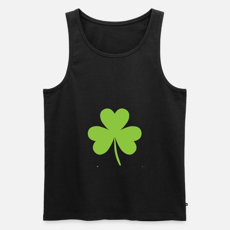 kleeblatt - Männer Premium Bio Tank Top - Schwarz