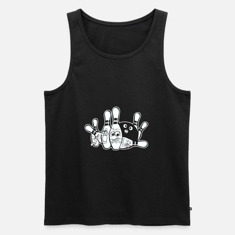 Bowling and bowling gift - Men's Premium Organic Tank Top - black