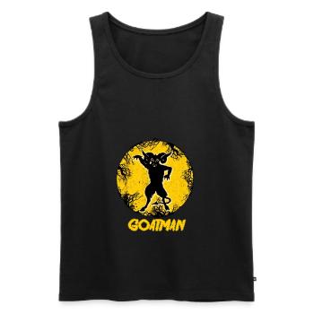 Goatman Sheepsquatch Cryptid Monstre Animal Cadeau - Débardeur bio Premium Homme - noir - Devant - Michal (187cm)