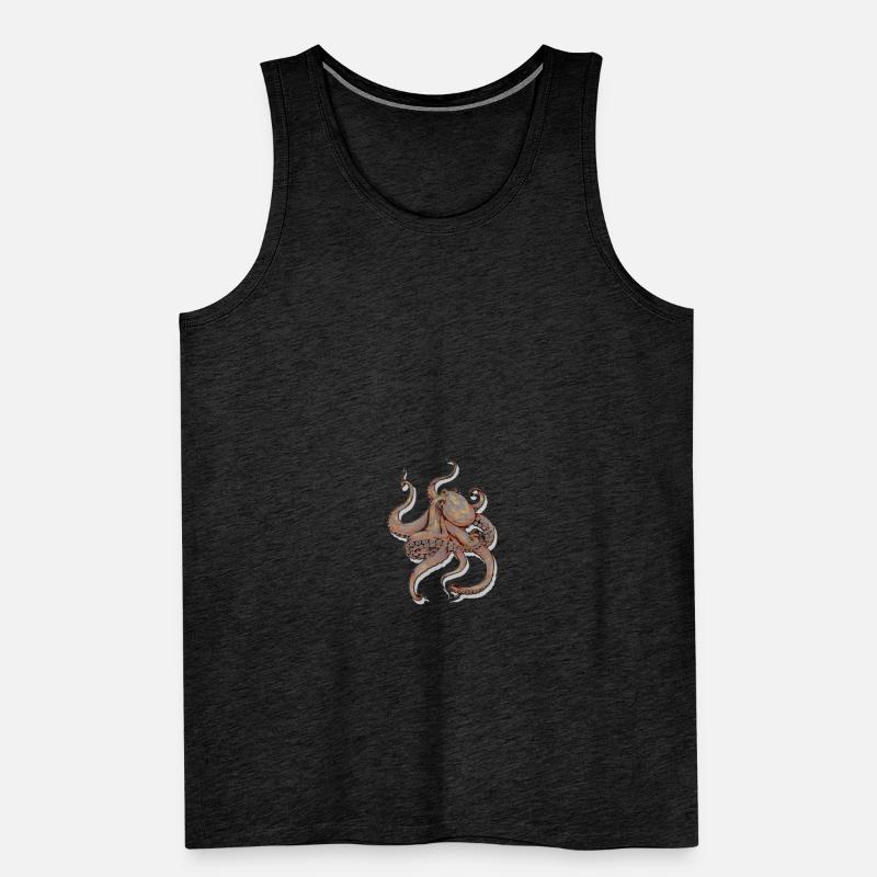 Octopus Octopoda Cuttlefish Squids Tentacle Gift Men's Premium Organic Tank Top