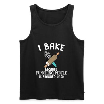 Baker Cool Baking Funny Bread Bake Perfect Gift - Men's Premium Organic Tank Top - black - Front - Michal (187cm)