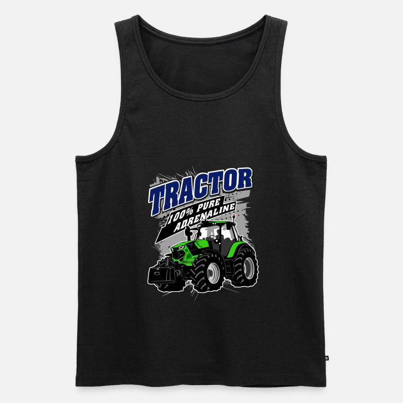 Traktor - Schlepper - Landwirt - Bauer - Männer Premium Bio Tank Top - Schwarz