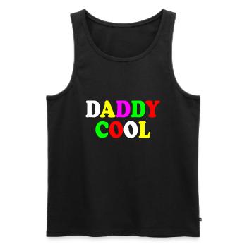 Daddy cool - Männer Premium Bio Tank Top - Schwarz - Vorne - Michal (187cm)